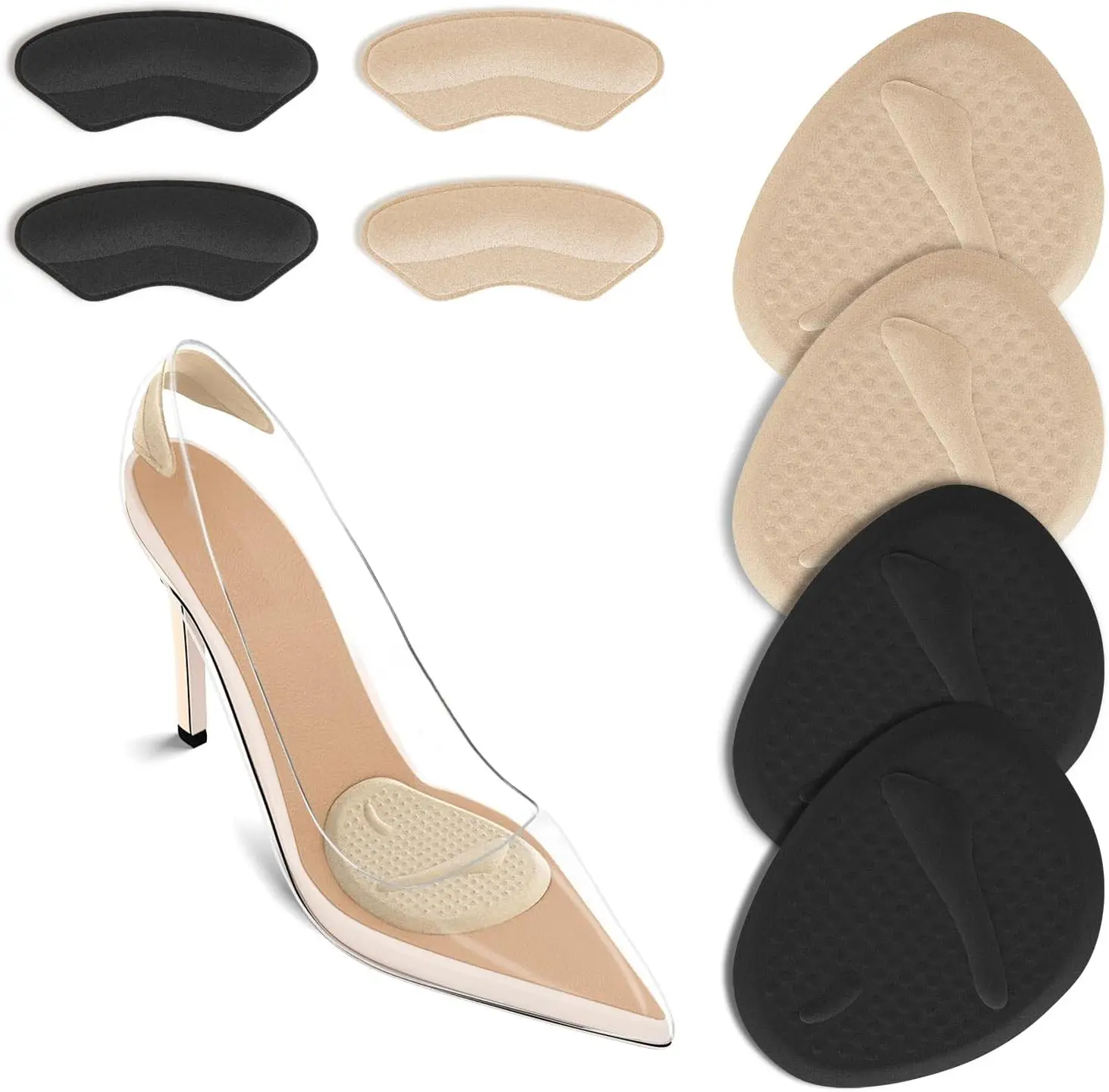 Heels - 2 zestawy wkładek na pięty, poduszki