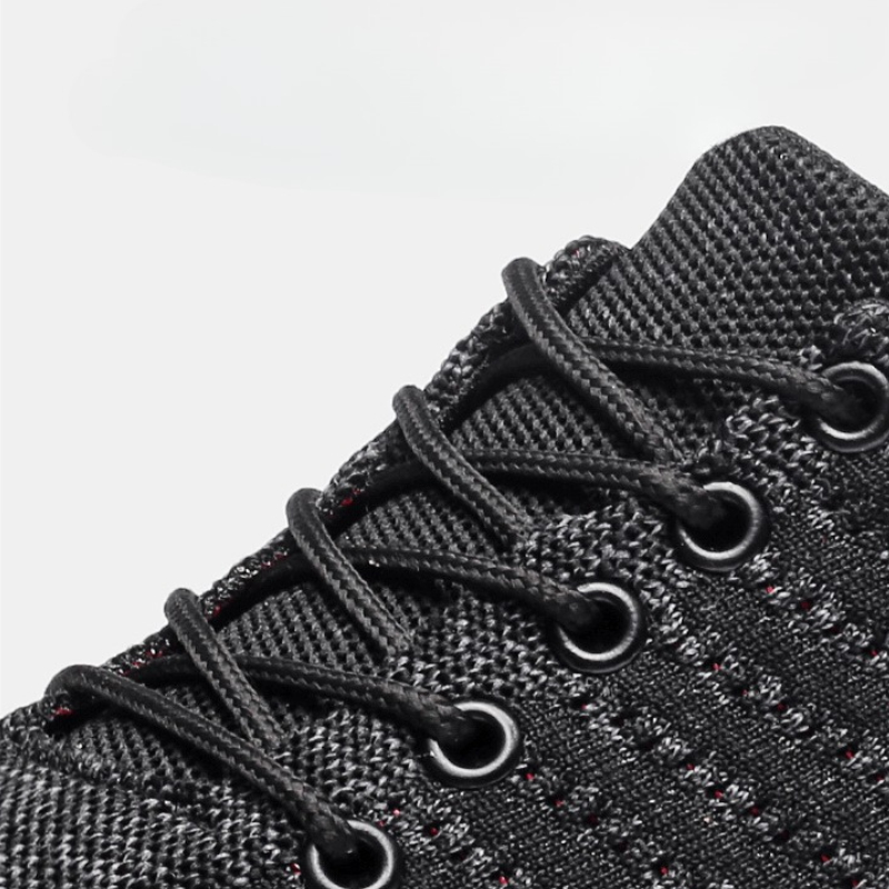 Męskie sneakersy, buty dzianin – Knit Fabric Lace Up Sneakers recenzja i cena